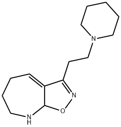 5H-Isoxazolo[5,4-b]azepine,6,7,8,8a-tetrahydro-3-[2-(1-piperidinyl)ethyl]-(9CI) Struktur