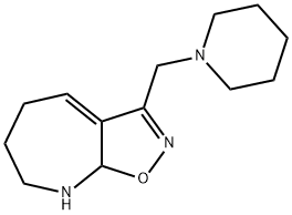 5H-Isoxazolo[5,4-b]azepine,6,7,8,8a-tetrahydro-3-(1-piperidinylmethyl)-(9CI) Struktur