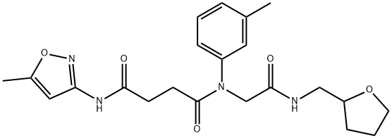 Butanediamide, N-(5-methyl-3-isoxazolyl)-N-(3-methylphenyl)-N-[2-oxo-2-[[(tetrahydro-2-furanyl)methyl]amino]ethyl]- (9CI)|