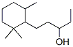 α-エチル-2,2,6-トリメチルシクロヘキサン-1-プロパノール 化学構造式