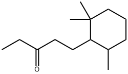 1-(2,2,6-trimethylcyclohexyl)pentan-3-one Struktur