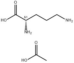 L-鸟氨酸醋酸盐 结构式