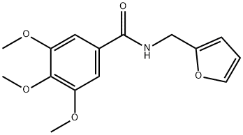 N-Furfuryl-3,4,5-trimethoxybenzamide 结构式