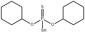 O,O-dicyclohexyl hydrogen dithiophosphate Struktur