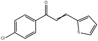 (E)-β-(2-チエニル)-4′-クロロアクリロフェノン 化学構造式
