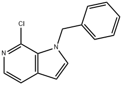 1-benzyl-7-chloro-1H-pyrrolo[2,3-c]pyridine Struktur