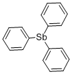 Triphenylantimony Structure