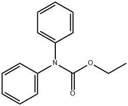 N,N-二苯基氨基甲酸乙酯,603-52-1,结构式