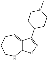 5H-Isoxazolo[5,4-b]azepine,6,7,8,8a-tetrahydro-3-(1-methyl-4-piperidinyl)-(9CI) Struktur