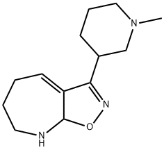 5H-Isoxazolo[5,4-b]azepine,6,7,8,8a-tetrahydro-3-(1-methyl-3-piperidinyl)-(9CI) Struktur