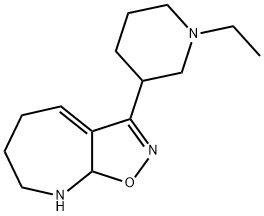 5H-Isoxazolo[5,4-b]azepine,3-(1-ethyl-3-piperidinyl)-6,7,8,8a-tetrahydro-(9CI) Struktur