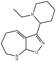 5H-Isoxazolo[5,4-b]azepine,3-(1-ethyl-2-piperidinyl)-6,7,8,8a-tetrahydro-(9CI) Structure