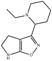 4H-Pyrrolo[3,2-d]isoxazole,3-(1-ethyl-2-piperidinyl)-5,6-dihydro-(9CI),603068-02-6,结构式