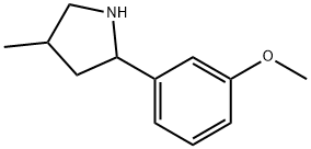 Pyrrolidine, 2-(3-methoxyphenyl)-4-methyl- (9CI) Structure