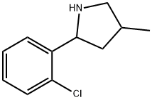 Pyrrolidine, 2-(2-chlorophenyl)-4-methyl- (9CI),603068-39-9,结构式