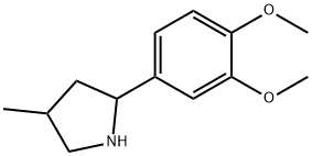 Pyrrolidine, 2-(3,4-dimethoxyphenyl)-4-methyl- (9CI) Struktur
