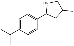 Pyrrolidine, 4-methyl-2-[4-(1-methylethyl)phenyl]- (9CI) Structure