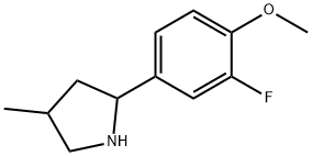 Pyrrolidine, 2-(3-fluoro-4-methoxyphenyl)-4-methyl- (9CI) Structure