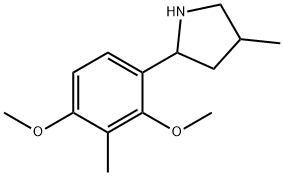 Pyrrolidine, 2-(2,4-dimethoxy-3-methylphenyl)-4-methyl- (9CI) Structure