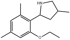 Pyrrolidine, 2-(2-ethoxy-4,6-dimethylphenyl)-4-methyl- (9CI) Structure