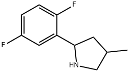 Pyrrolidine, 2-(2,5-difluorophenyl)-4-methyl- (9CI) Structure