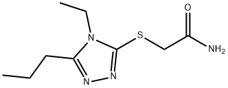 Acetamide, 2-[(4-ethyl-5-propyl-4H-1,2,4-triazol-3-yl)thio]- (9CI) 结构式
