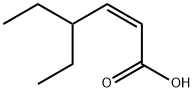 (Z)-4-ethylhex-2-enoic acid Struktur