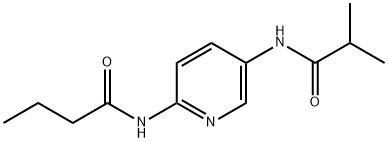 Butanamide, N-[5-[(2-methyl-1-oxopropyl)amino]-2-pyridinyl]- (9CI) Structure