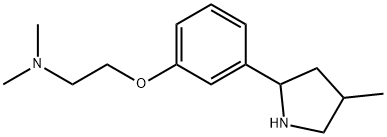 Ethanamine, N,N-dimethyl-2-[3-(4-methyl-2-pyrrolidinyl)phenoxy]- (9CI),603089-77-6,结构式