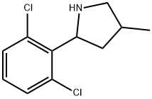 Pyrrolidine, 2-(2,6-dichlorophenyl)-4-methyl- (9CI) Structure