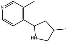 Pyridine, 3-methyl-4-(4-methyl-2-pyrrolidinyl)- (9CI) Structure