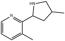 Pyridine, 3-methyl-2-(4-methyl-2-pyrrolidinyl)- (9CI) Structure