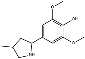 Phenol, 2,6-dimethoxy-4-(4-methyl-2-pyrrolidinyl)- (9CI),603090-19-3,结构式