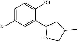 Phenol, 4-chloro-2-(4-methyl-2-pyrrolidinyl)- (9CI) Structure