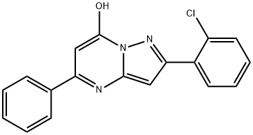 Pyrazolo[1,5-a]pyrimidin-7-ol, 2-(2-chlorophenyl)-5-phenyl- (9CI),603098-19-7,结构式