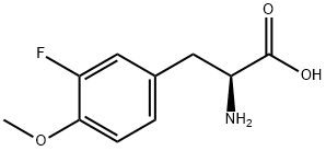 3-氟-4-甲氧基-DL-苯丙氨酸 结构式