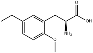 Phenylalanine, 5-ethyl-2-methoxy- (9CI) 化学構造式