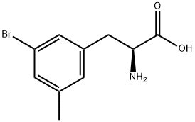 DL-3-Bromo-5-methylphenylalanine Structure