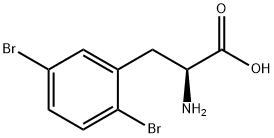 2,5-二溴-DL-苯丙氨酸,603106-45-2,结构式