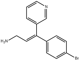 3-(4-bromophenyl)-3-(3-pyridyl)allylamine 结构式