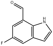 5-氟-1H-吲哚-7-甲醛, 603306-52-1, 结构式
