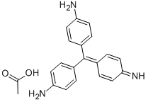 パラローズアニリン酢酸塩 化学構造式