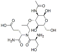 N-acetylmuramyl-serylisoglutamine 化学構造式