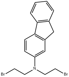 9H-Fluoren-2-amine, N,N-bis (2-bromoethyl)-,6036-92-6,结构式