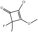 2-Cyclobuten-1-one,  2-chloro-4,4-difluoro-3-methoxy- 结构式