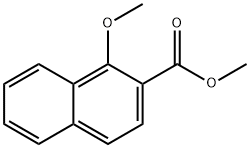 1-メトキシ-2-ナフトエ酸メチル 化学構造式