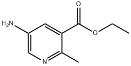 5-AMINO-2-METHYL-NICOTINIC ACID ETHYL ESTER Struktur
