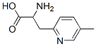 2-氨基-3-(5-甲基吡啶-2-基)丙酸,603940-97-2,结构式