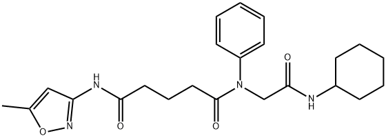 Pentanediamide, N-[2-(cyclohexylamino)-2-oxoethyl]-N-(5-methyl-3-isoxazolyl)-N-phenyl- (9CI)|