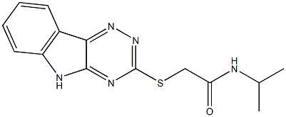 Acetamide, N-(1-methylethyl)-2-(2H-1,2,4-triazino[5,6-b]indol-3-ylthio)- (9CI) Structure